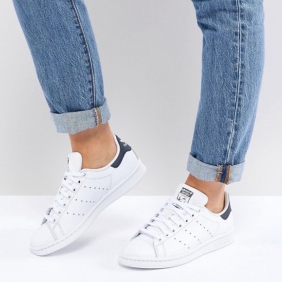 ✅Adidas Stan Smith Core White New Navy - Picture 4 of 4